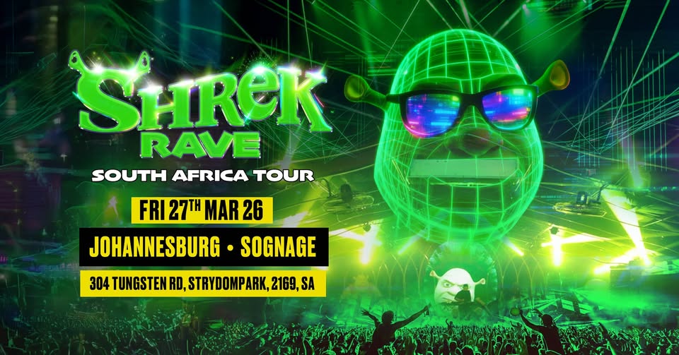 Shrek Rave Returns To Johannesburg!