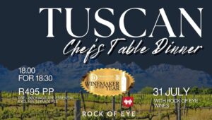 Tuscan Chef's Table Dinner with Rock of Eye wines