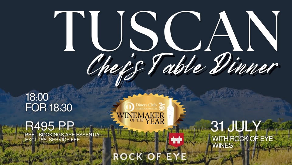 Tuscan Chef's Table Dinner with Rock of Eye wines