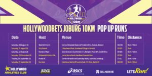 Hollywoodbets Joburg 10km Pop Up Run - Hollywood Athletics Club